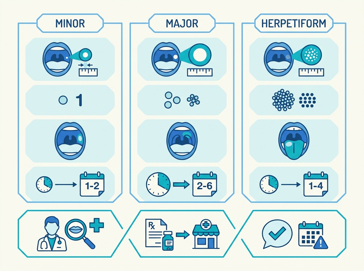 Infographie : Aphtes récurrents : quand et qui consulter pour les soigner ?