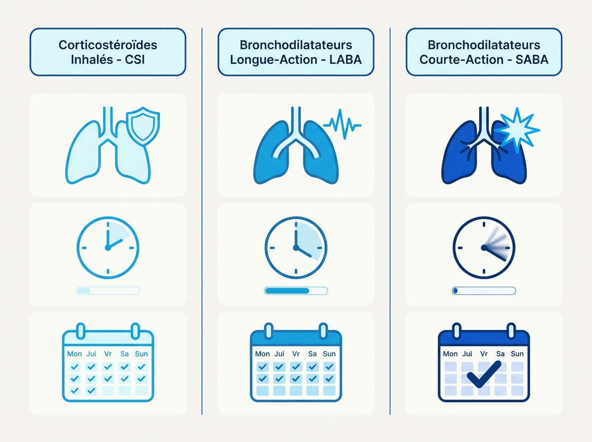 Infographie : Asthme : comment renouveler son traitement de fond en ligne ?