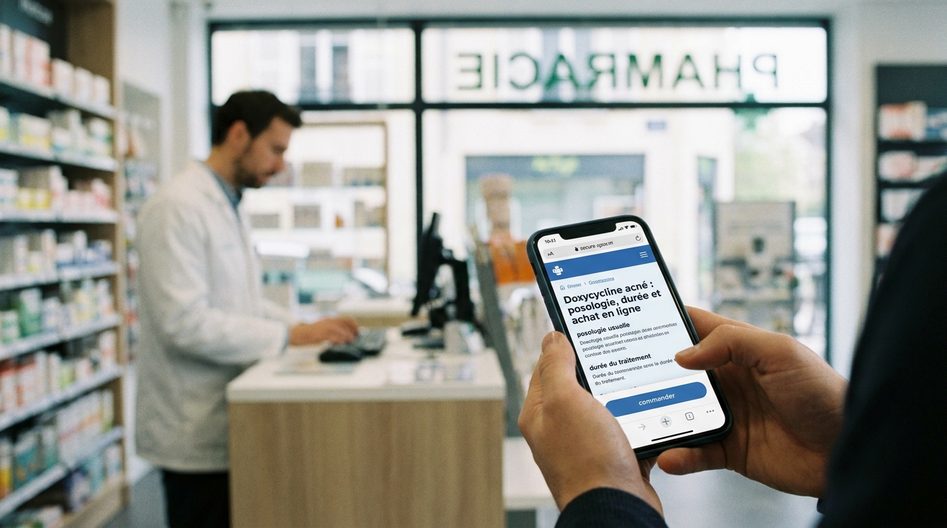 Doxycycline en ligne : posologie acné et achat sécurisé