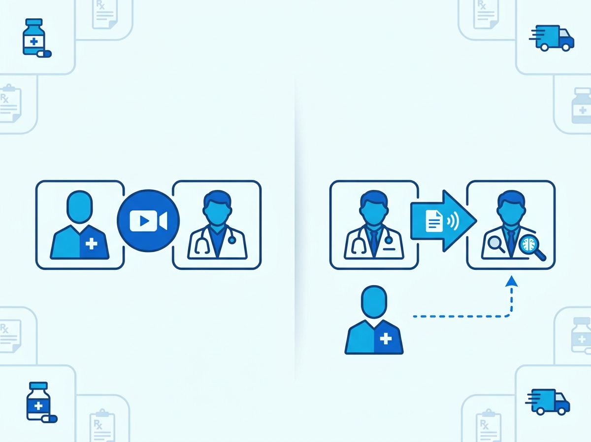 Infographie : Téléexpertise vs Téléconsultation : Le Guide Complet 2026